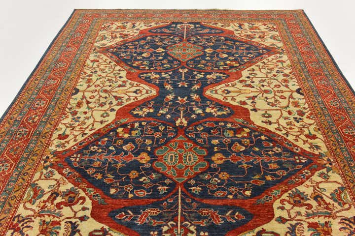 6' 9 x 10' Hand Knotted Peshawar Ziegler Rug