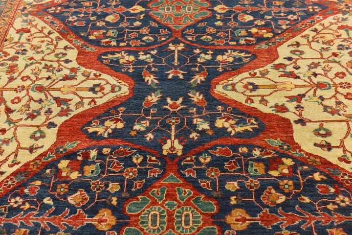 6' 9 x 10' Hand Knotted Peshawar Ziegler Rug