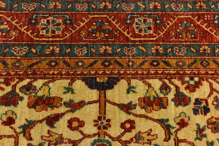 6' 9 x 10' Hand Knotted Peshawar Ziegler Rug