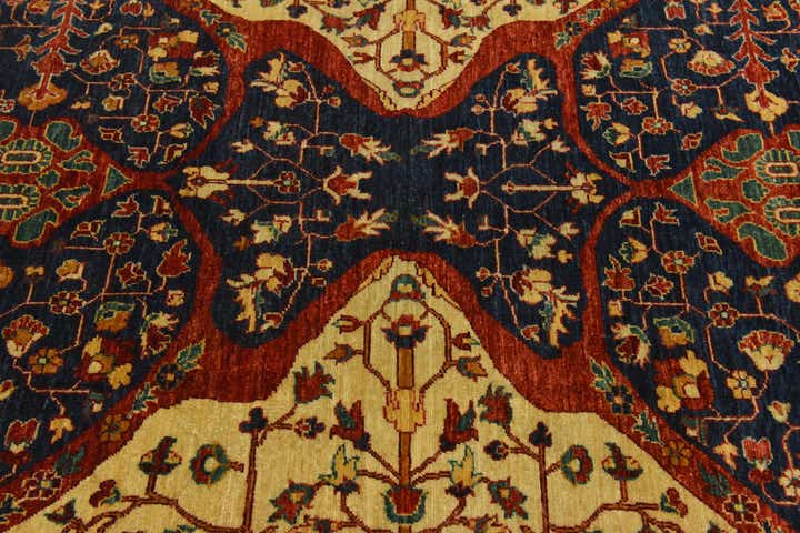 6' 9 x 10' Hand Knotted Peshawar Ziegler Rug
