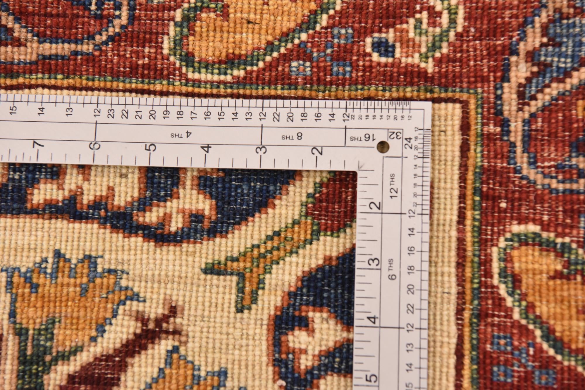 7' x 9' 2 Hand Knotted Peshawar Ziegler Rug