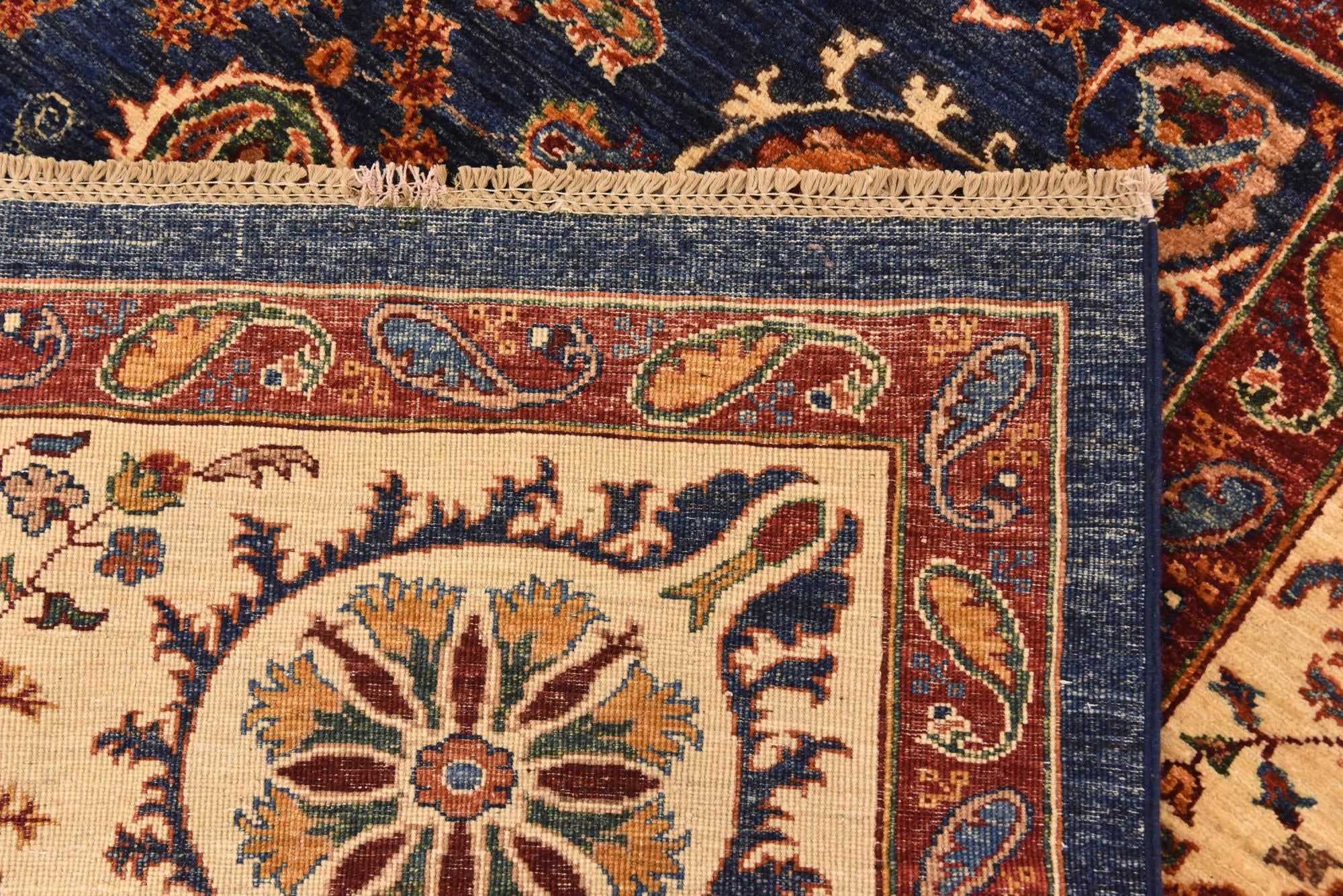 7' x 9' 2 Hand Knotted Peshawar Ziegler Rug
