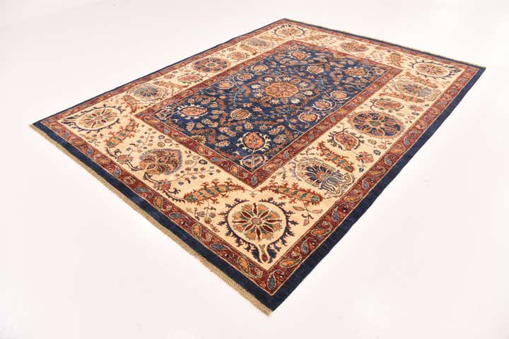 215cm x 280cm Handgeknüpft Peshawar Ziegler Teppich