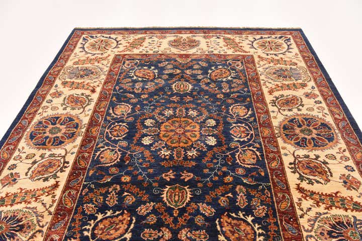 215cm x 280cm Handgeknüpft Peshawar Ziegler Teppich