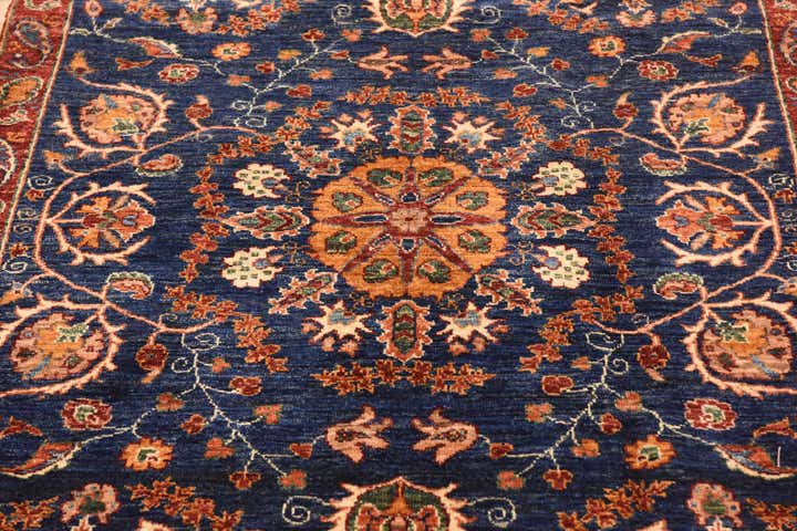 215cm x 280cm Handgeknüpft Peshawar Ziegler Teppich