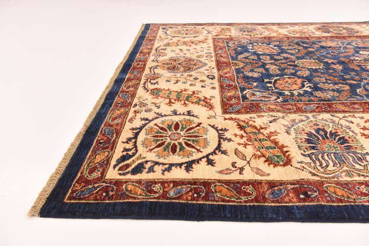 215cm x 280cm Handgeknüpft Peshawar Ziegler Teppich
