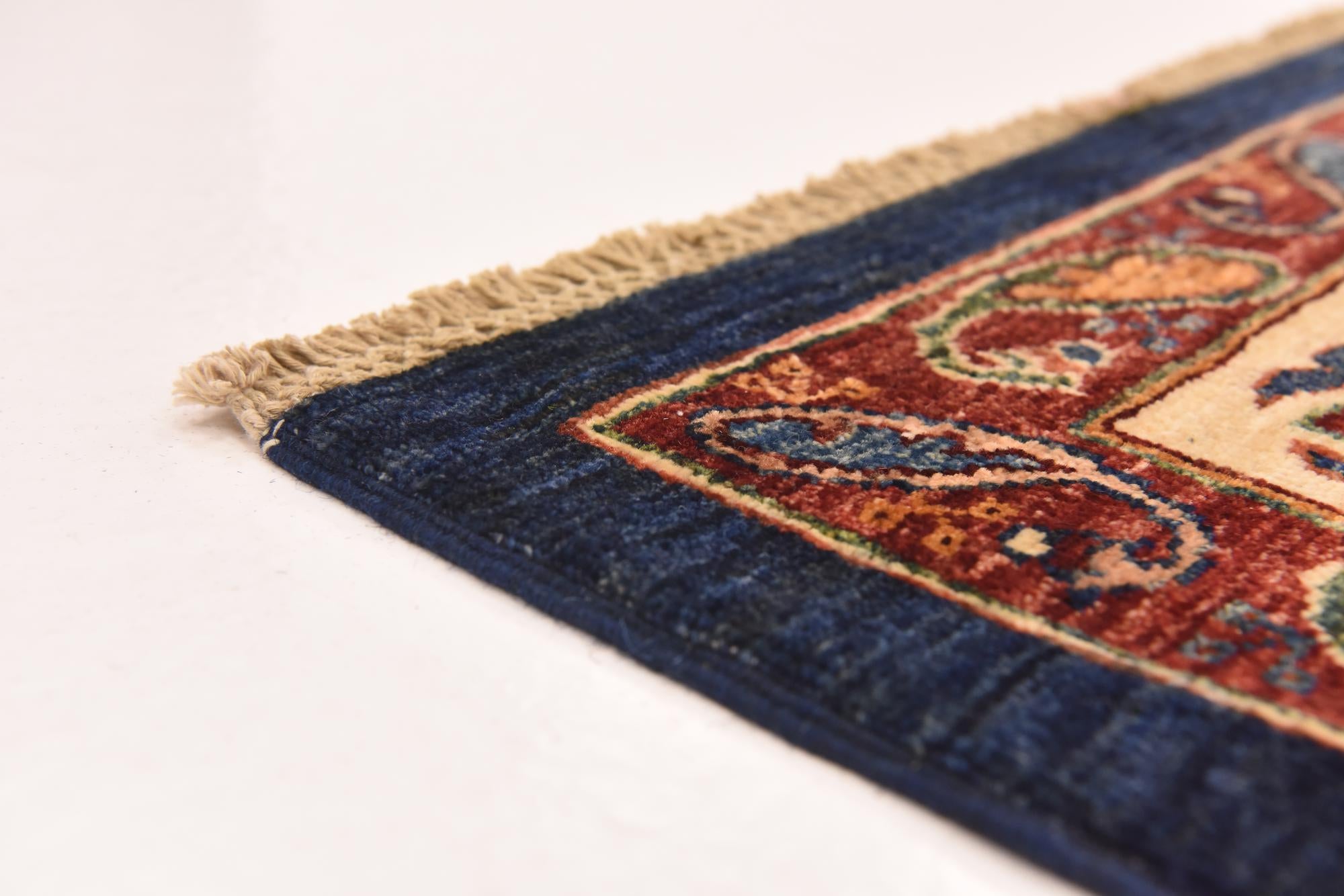 7' x 9' 2 Hand Knotted Peshawar Ziegler Rug