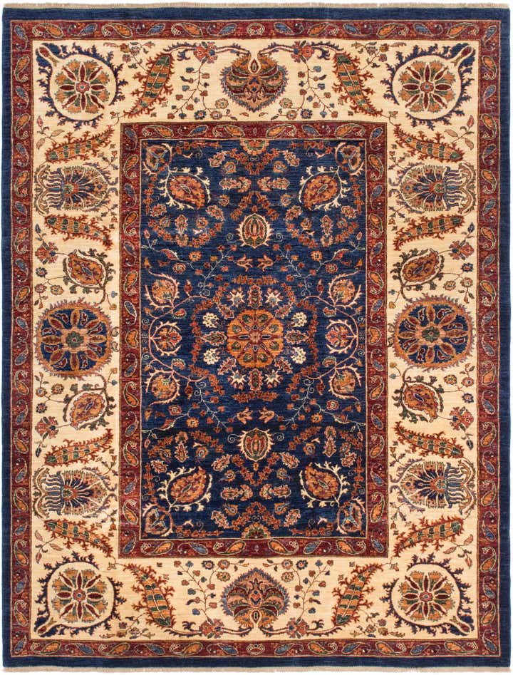 215cm x 280cm Handgeknüpft Peshawar Ziegler Teppich