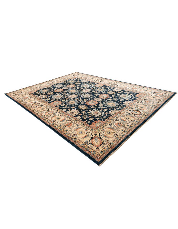 Detail image of 9' x 11' 9 Hand Knotted Peshawar Ziegler Rug