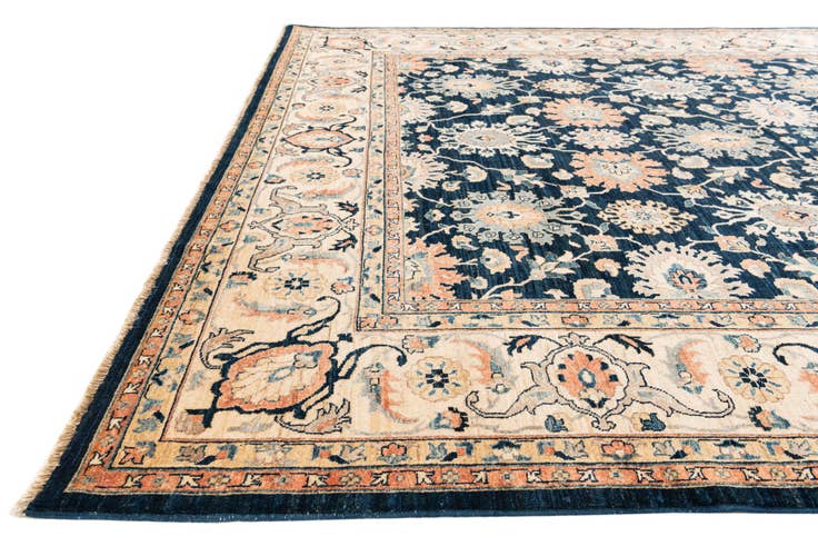 Detail image of 9' x 11' 9 Hand Knotted Peshawar Ziegler Rug
