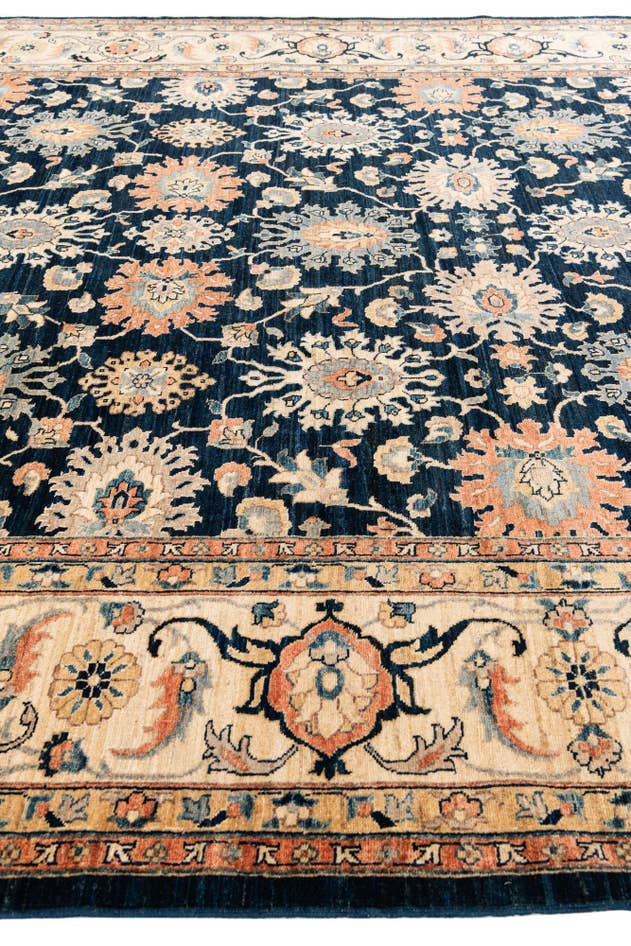 Detail image of 9' x 11' 9 Hand Knotted Peshawar Ziegler Rug