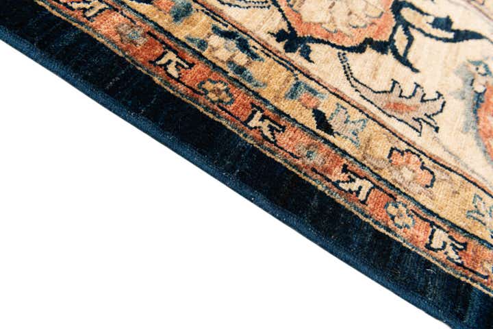 9' x 11' 9 Hand Knotted Peshawar Ziegler Rug