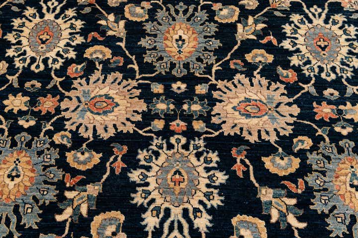 9' x 11' 9 Hand Knotted Peshawar Ziegler Rug