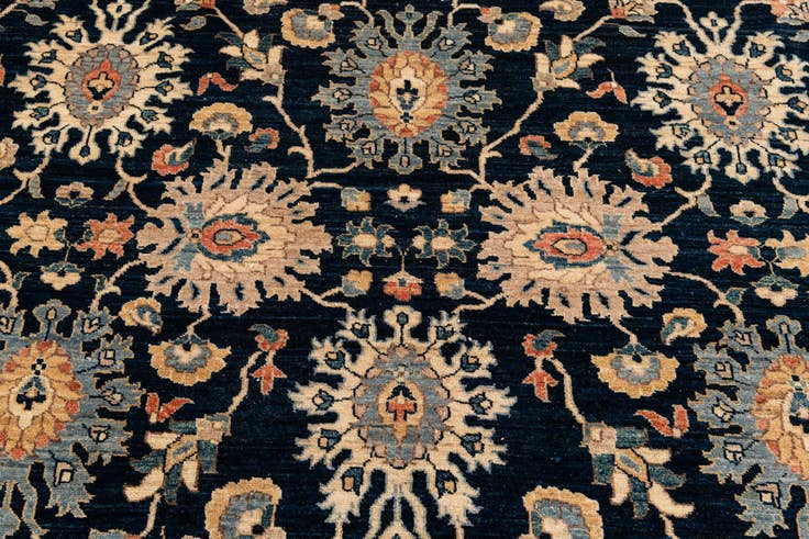 Detail image of 9' x 11' 9 Hand Knotted Peshawar Ziegler Rug