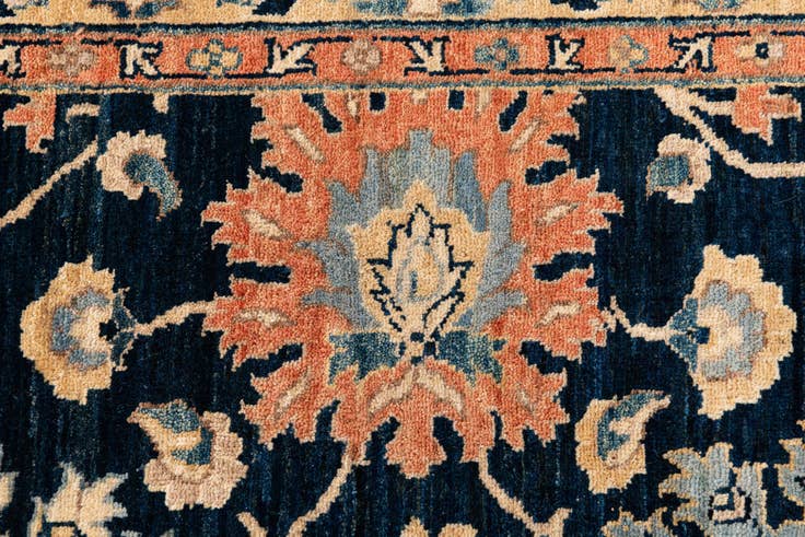 Detail image of 9' x 11' 9 Hand Knotted Peshawar Ziegler Rug
