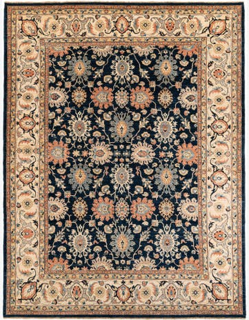 9' x 11' 9 Hand Knotted Peshawar Ziegler Rug