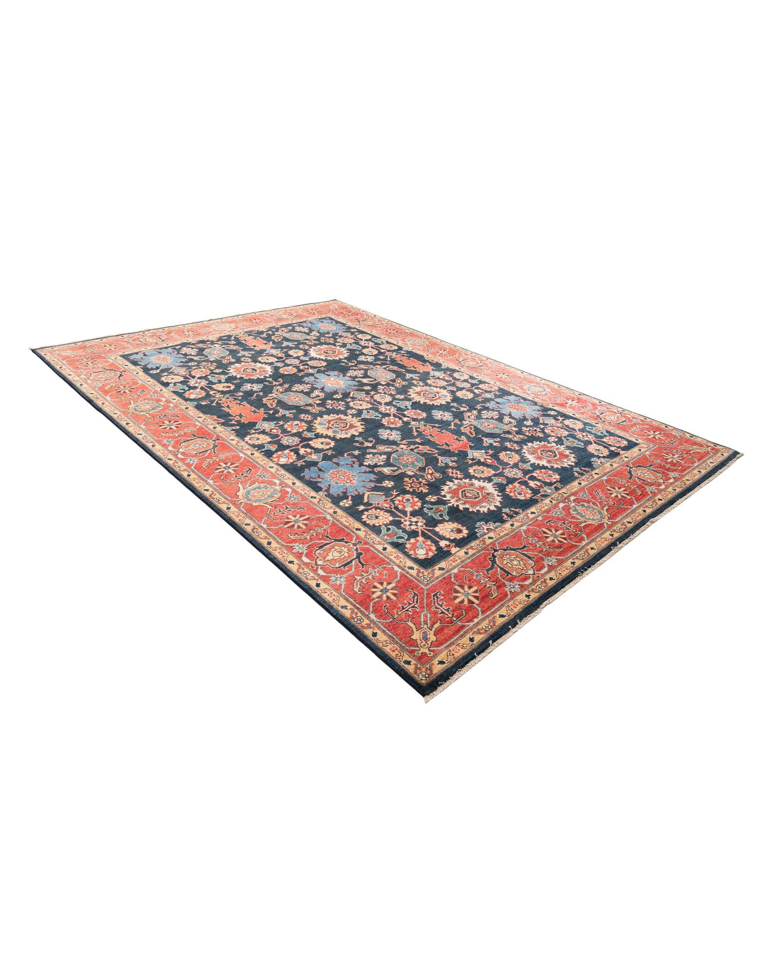 8' 2 x 11' 3 Hand Knotted Peshawar Ziegler Rug