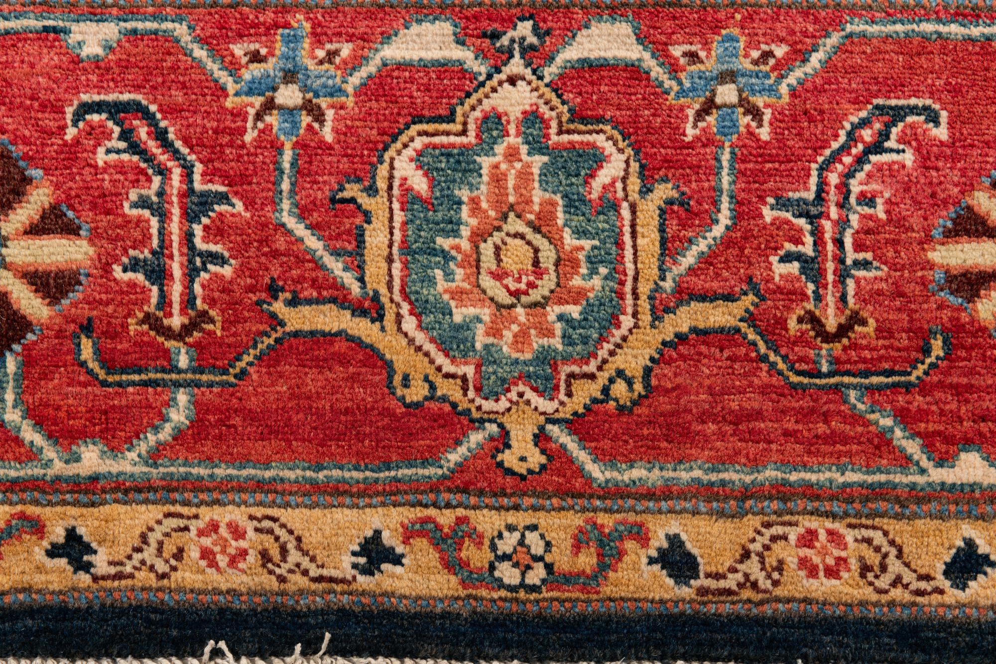 8' 2 x 11' 3 Hand Knotted Peshawar Ziegler Rug