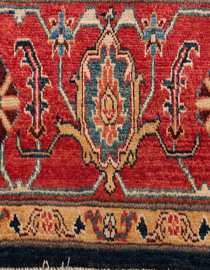 Detail image of 8' 2 x 11' 3  Hand Knotted Peshawar Ziegler Rug