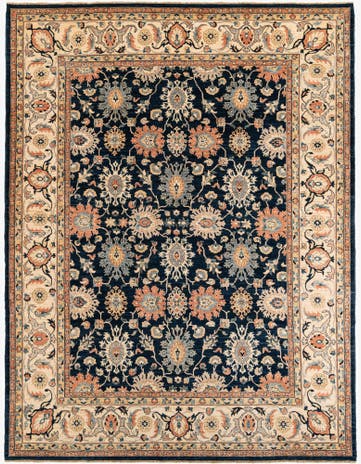 9' x 11' 9 Hand Knotted Peshawar Ziegler Rug