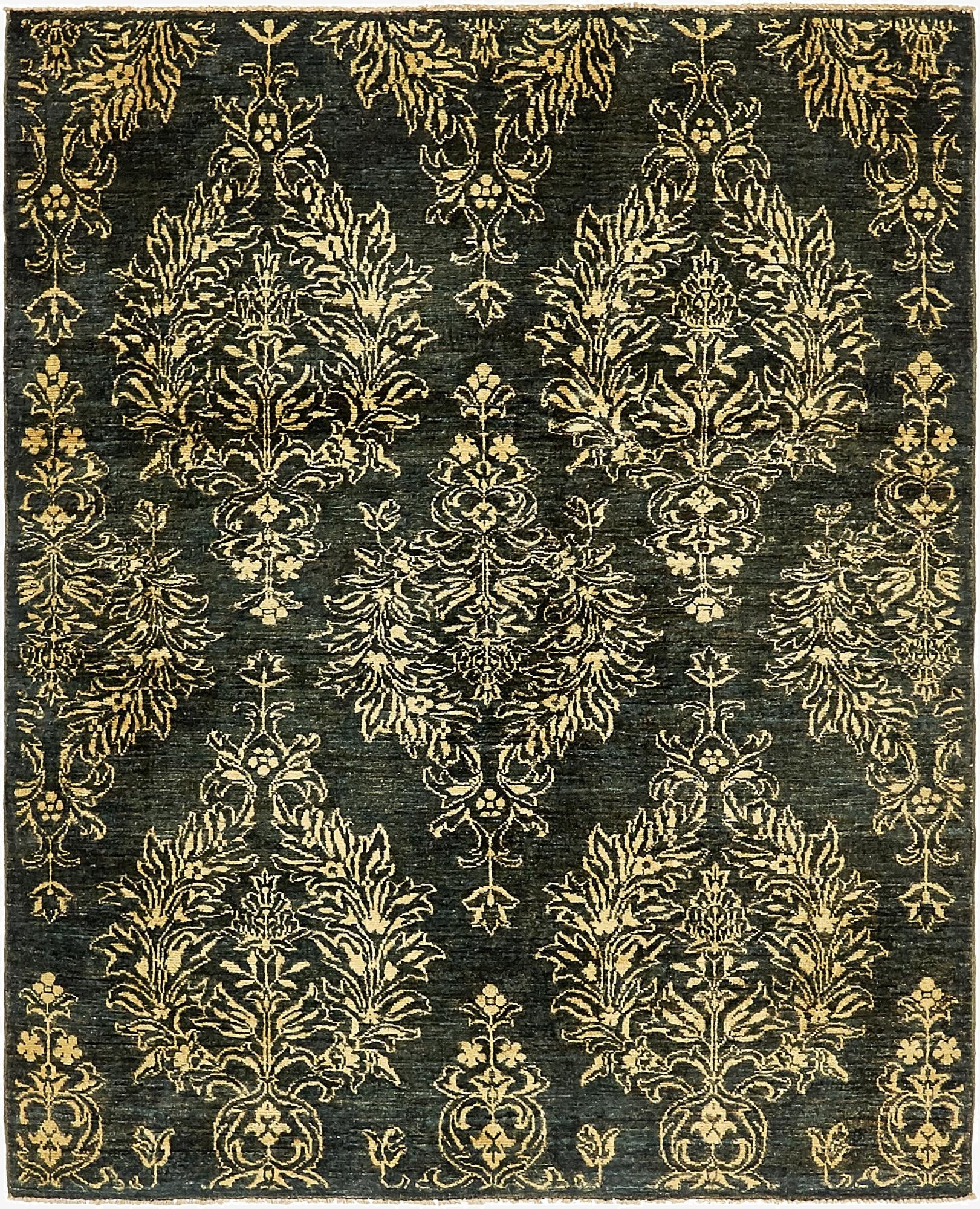 4' 10 x 6' 3  Hand Knotted Peshawar Ziegler Oriental Rug