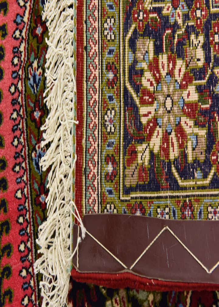 4' 7 x 6' 10 Hand Knotted Qom Persian Rug