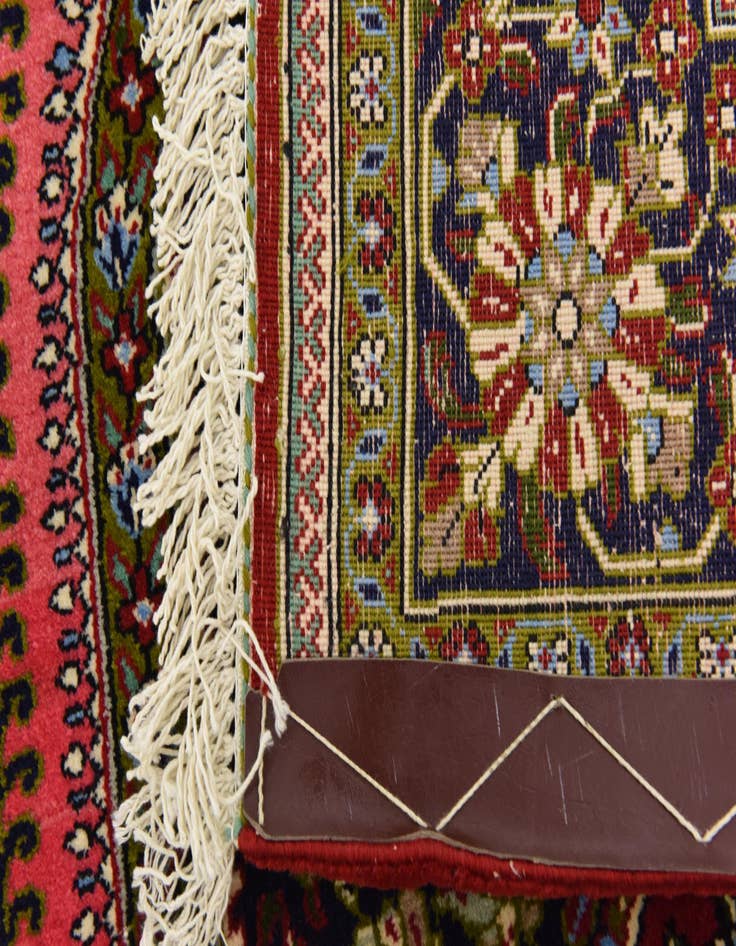 Detail image of 4' 7 x 6' 10 Hand Knotted Qom Persian Rug