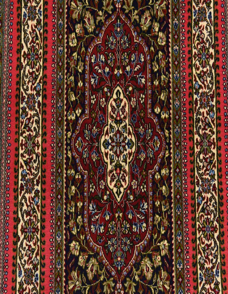 Detail image of 4' 7 x 6' 10 Hand Knotted Qom Persian Rug