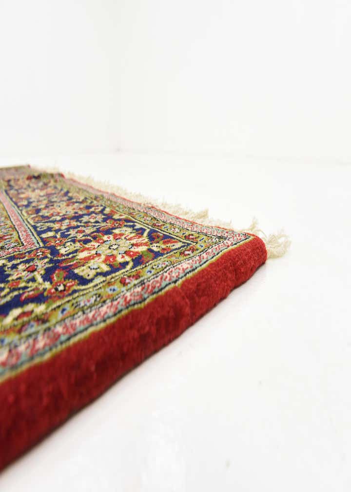 4' 7 x 6' 10 Hand Knotted Qom Persian Rug