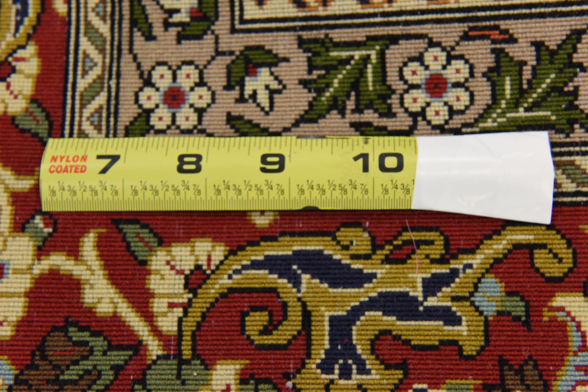 6' 11 x 10' Hand Knotted Qom Persian Rug