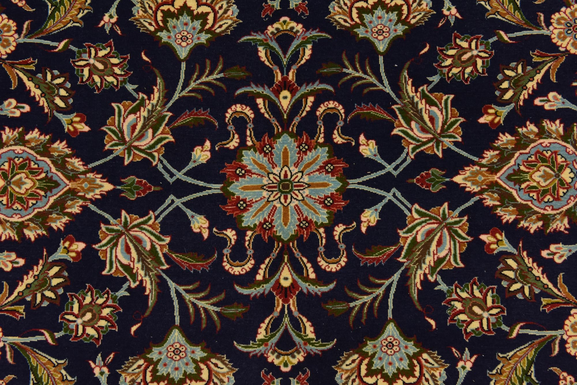 6' 11 x 10' Hand Knotted Qom Persian Rug