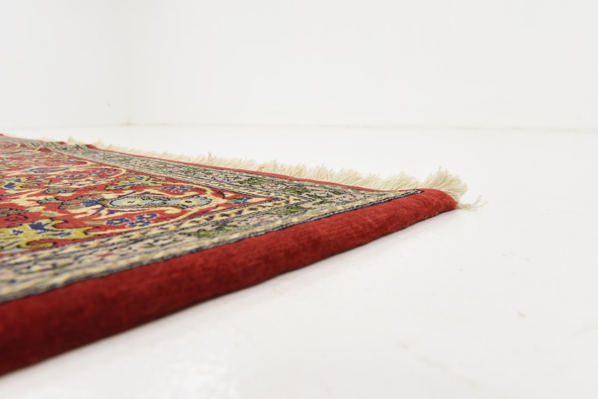 6' 11 x 10' Hand Knotted Qom Persian Rug