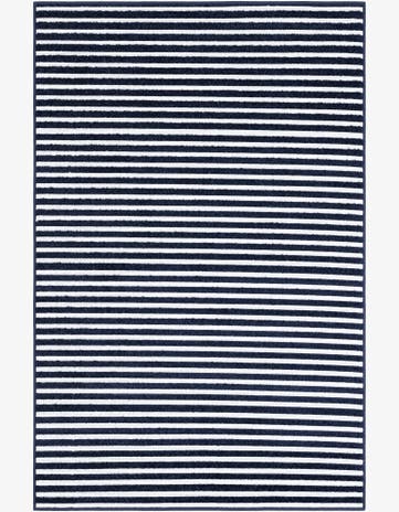 Navy Blue Easy-Clean Sabrina Soto Indoor / Outdoor Rug