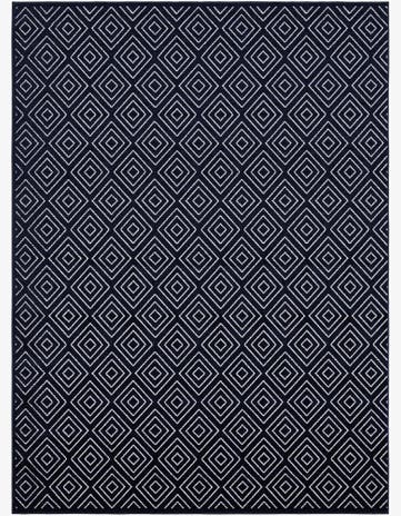 Navy Blue Easy-Clean Sabrina Soto Indoor / Outdoor Rug