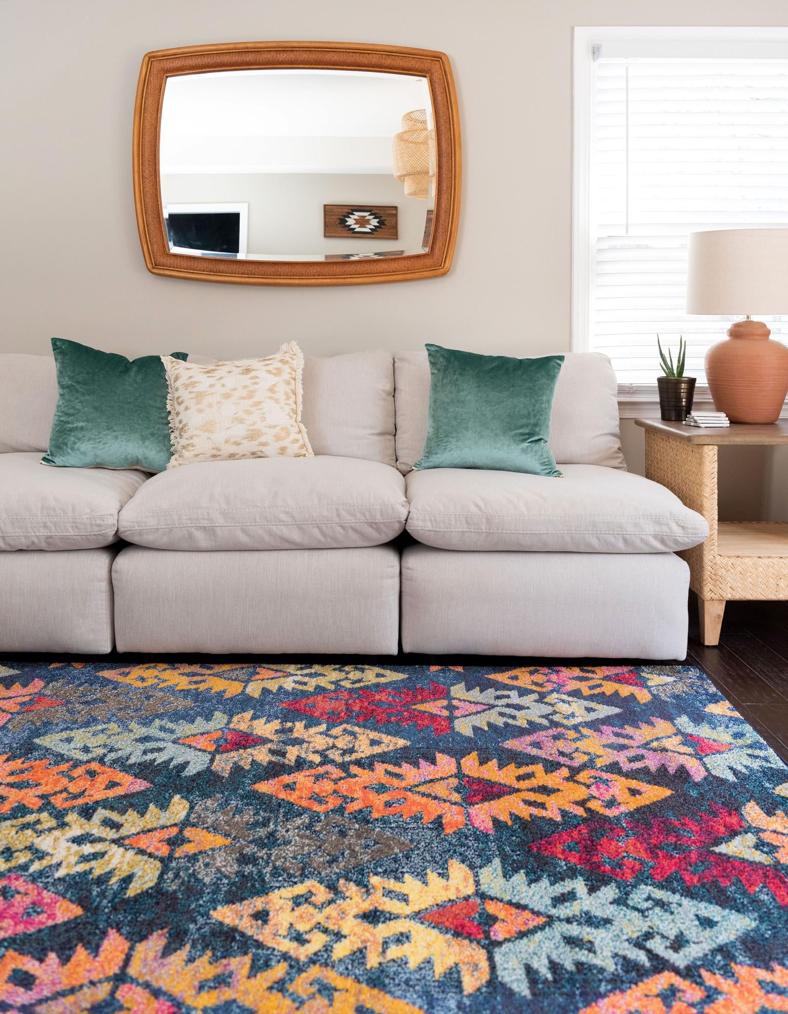 9' x 12' 2 Washable Santa Fe Rug
