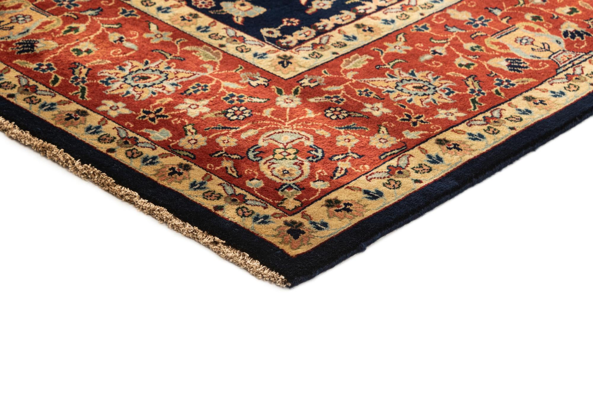 6' 6 x 9' 8 Hand Knotted Sarough Oriental Wool Rug