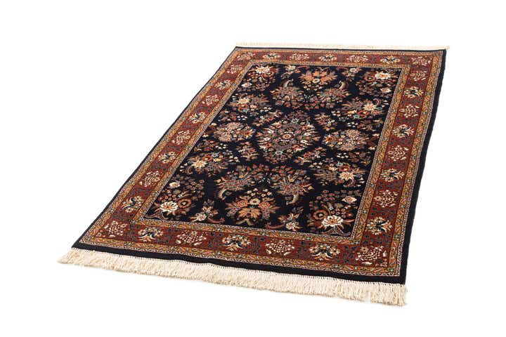 4' x 6' Hand Knotted Sarough Oriental Wool Rug