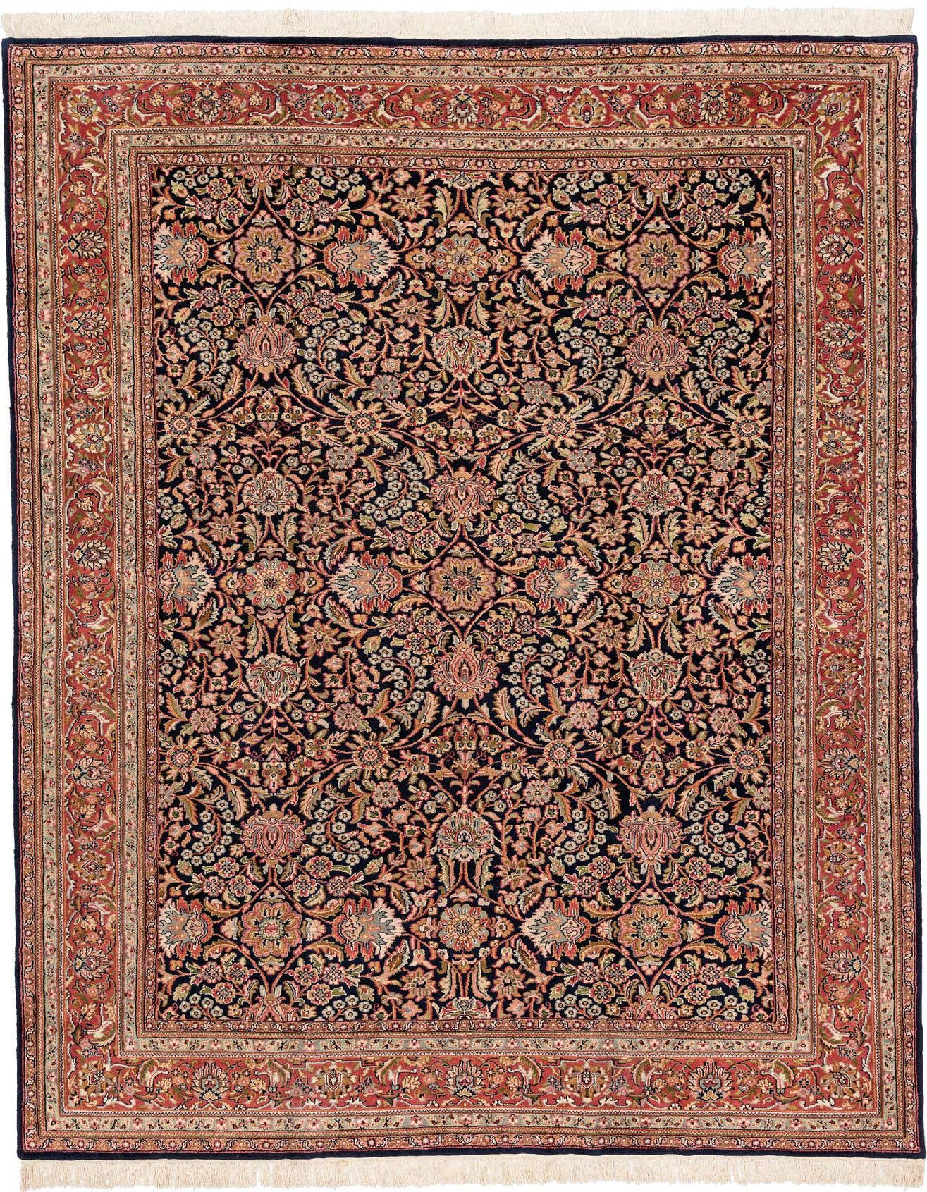 7' 3 x 10' 8 Hand Knotted Sarough Oriental Wool Rug