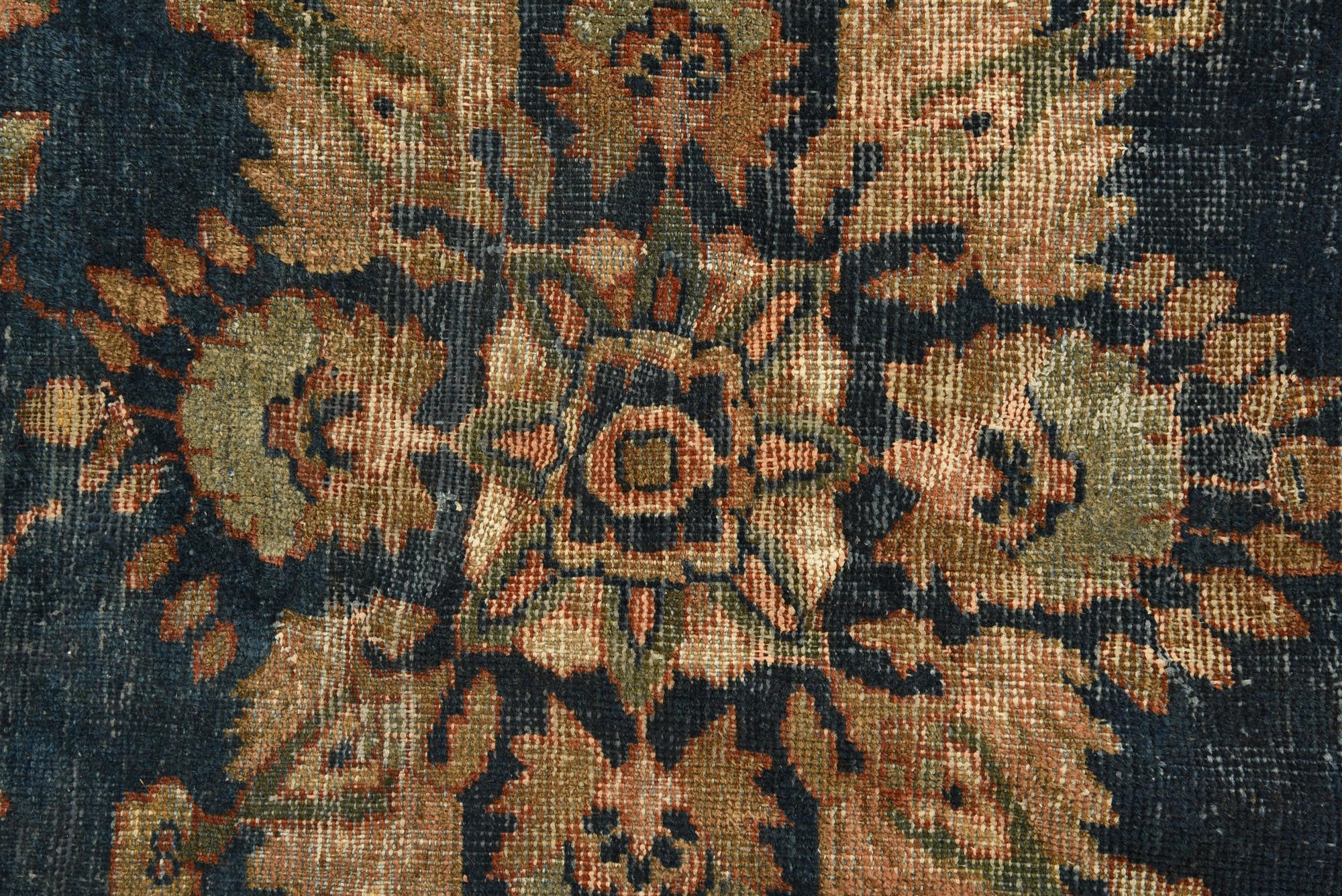 8' 7 x 12' 6 Hand Knotted Sarough Persian Wool Rug