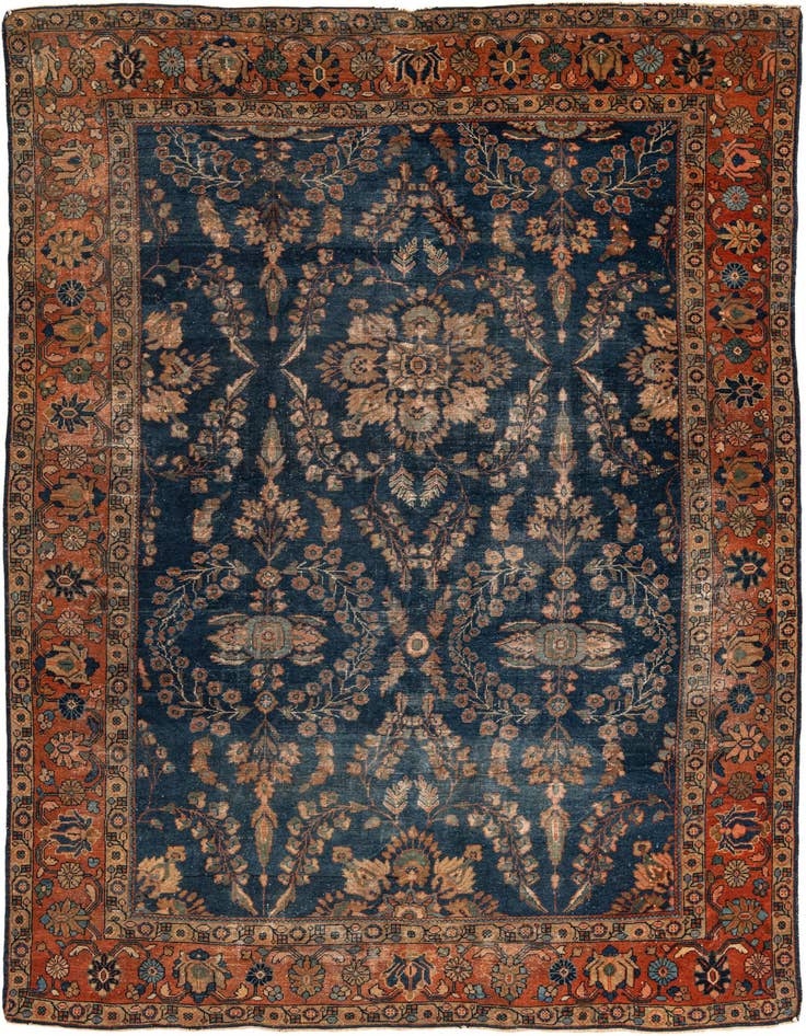 Detail image of 8' 7 x 12' 6 Hand Knotted Sarough Persian Wool Rug