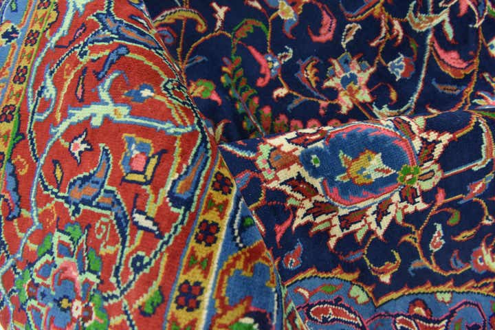 10' 2 x 13' 2 Hand Knotted Sarough Persian Wool Rug