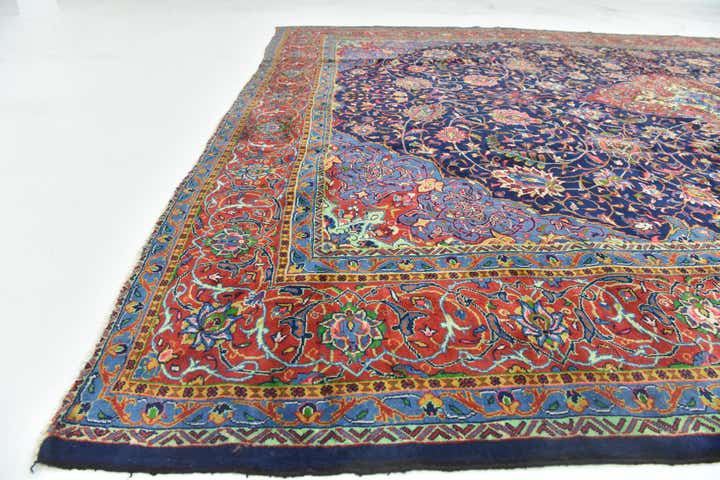10' 2 x 13' 2 Hand Knotted Sarough Persian Wool Rug