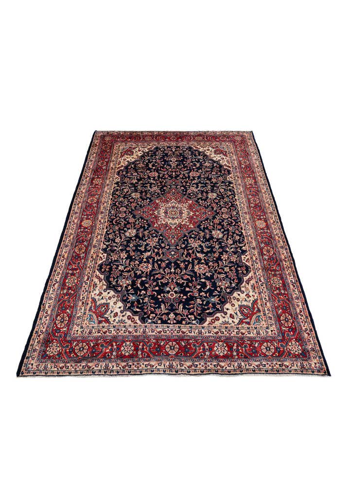 7' 4 x 10' 7 Hand Knotted Sarough Persian Wool Rug