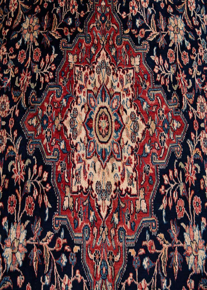 7' 4 x 10' 7 Hand Knotted Sarough Persian Wool Rug