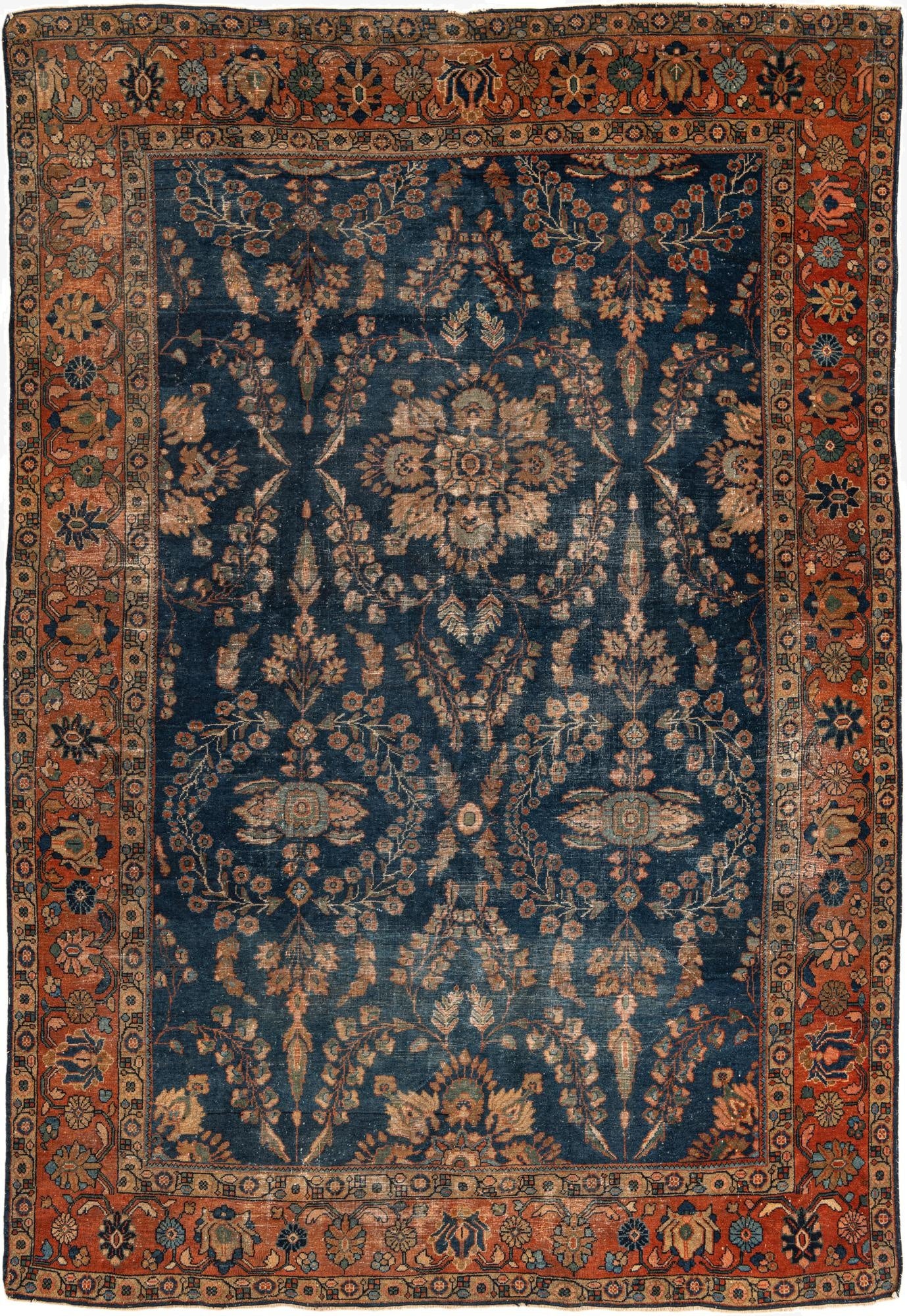 262cm x 380cm  Hand Knotted Sarough Persian Wool Rug