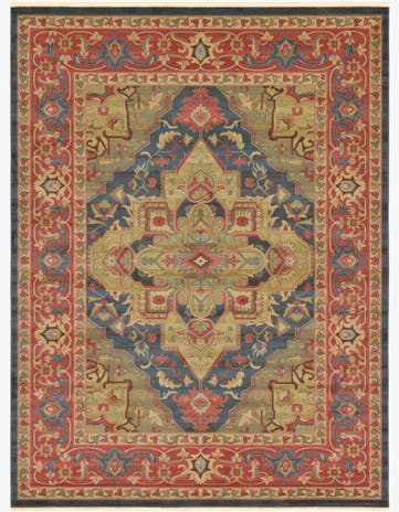 Navy Blue Serapi Rug