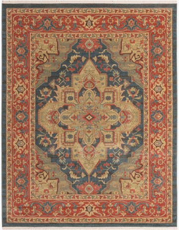 Navy Blue Serapi Rug