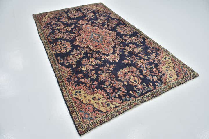 5' 3 x 9' Hand Knotted Shahrbaft Persian Wool Rug