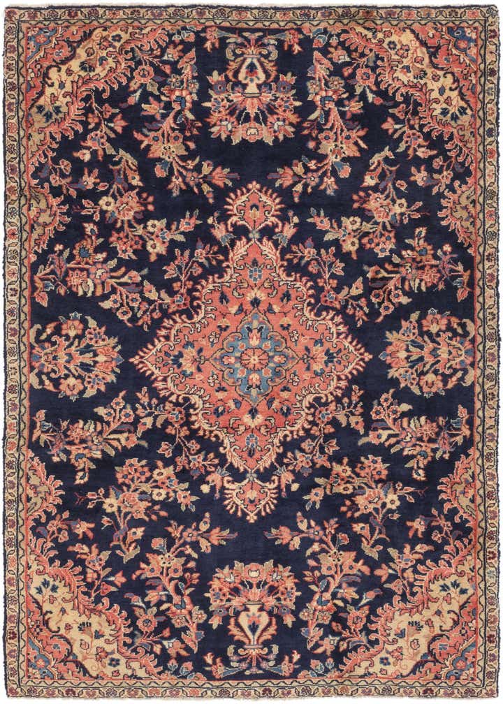 5' 3 x 9' Hand Knotted Shahrbaft Persian Wool Rug