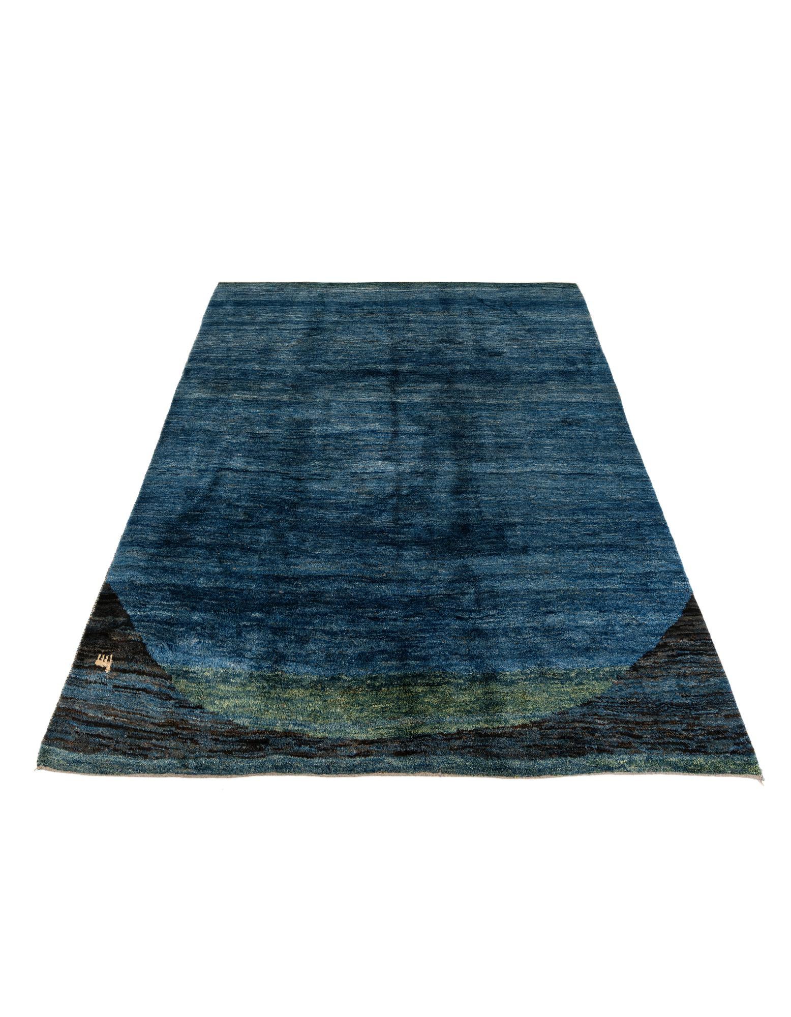 8' 7 x 10' 9 Hand Knotted Shiraz-Gabbeh Persian Wool Rug